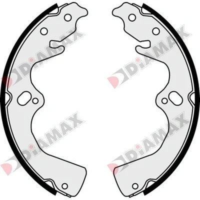 Jeu de mâchoires de frein DIAMAX N01324