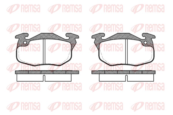 Kit de plaquettes de frein, frein à disque REMSA 0192.10