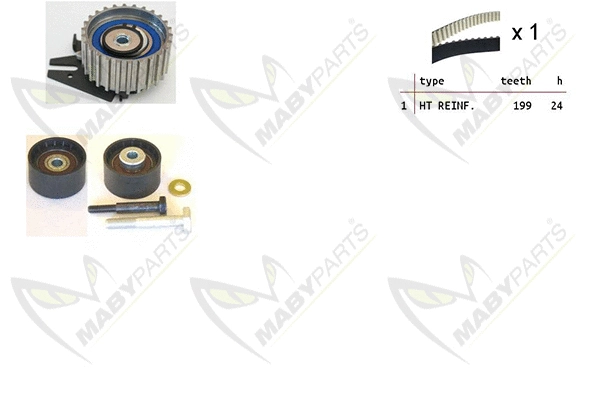 Kit de courroie crantée MABYPARTS OBK010053