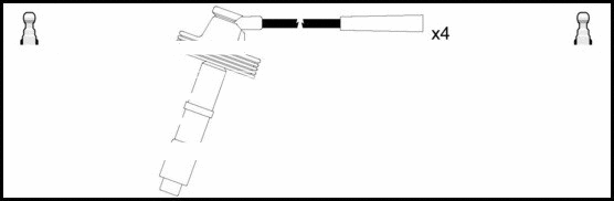Kit de câbles d'allumage LEMARK HOES285