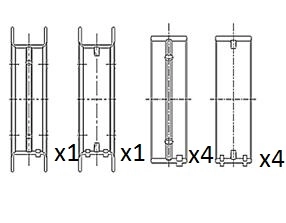 Coussinet de paliers de vilebrequin FAI AutoParts BM1040-025