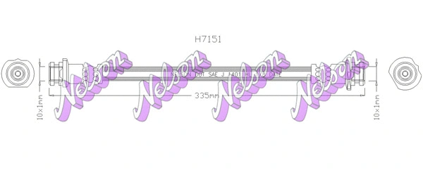 Flexible de frein KAWE H7151