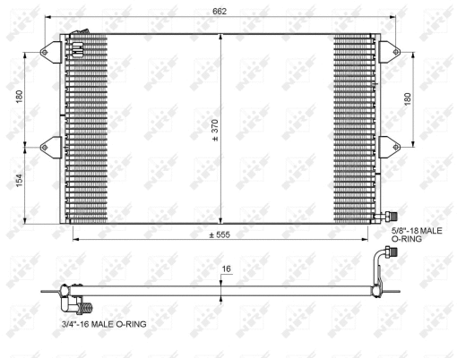 Condenseur, climatisation NRF 35034