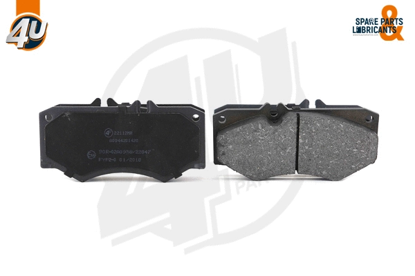 Kit de plaquettes de frein, frein à disque 4U Autoparts 22115MR