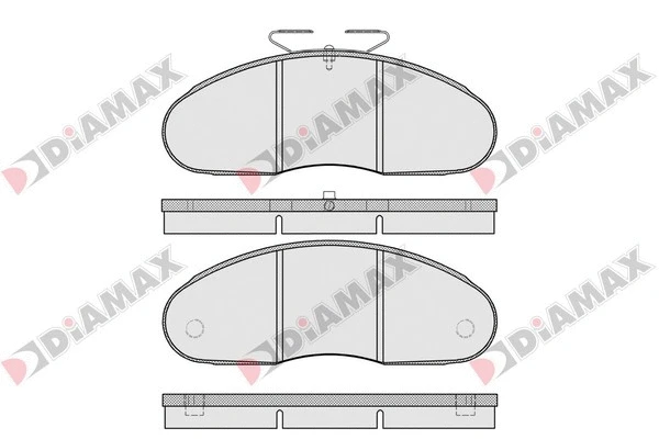 Kit de plaquettes de frein, frein à disque DIAMAX N09653