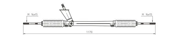Crémaillère de direction GENERAL RICAMBI WW4042