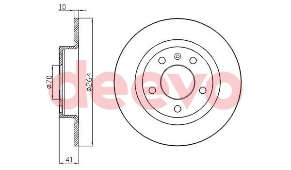 Disque de frein DEEVO BD23840