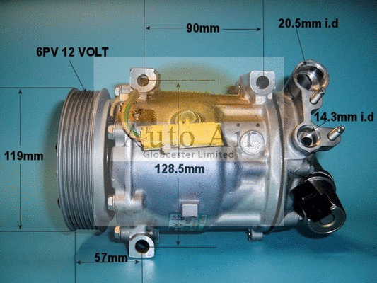 Compresseur, climatisation AUTO AIR GLOUCESTER 14-0220