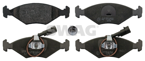 Kit de plaquettes de frein, frein à disque SWAG 72 11 6101