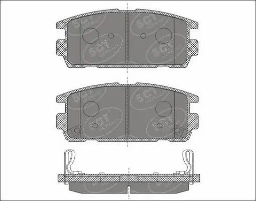 Kit de plaquettes de frein, frein à disque SCT - MANNOL SP 636 PR