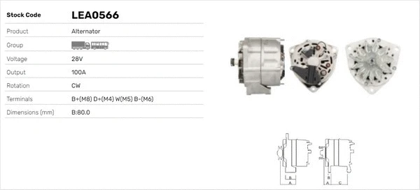 Alternateur LUSA LEA0566