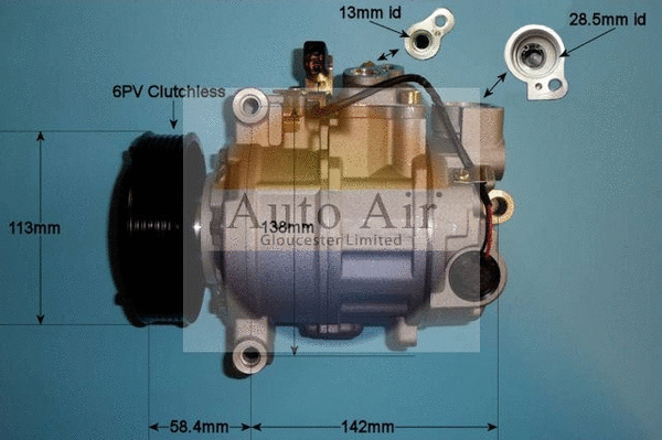 Compresseur, climatisation AUTO AIR GLOUCESTER 14-9691P