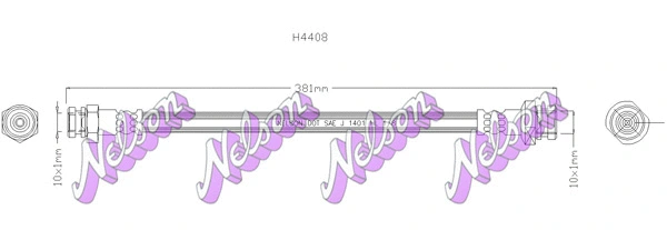 Flexible de frein KAWE H4408