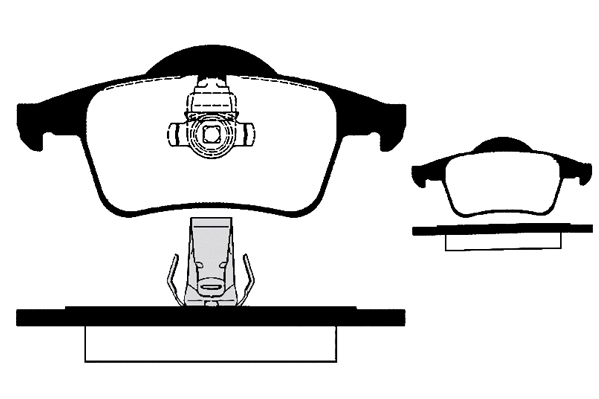 Kit de plaquettes de frein, frein à disque Technika 02133