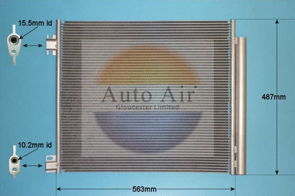 Condenseur, climatisation AUTO AIR GLOUCESTER 16-9817
