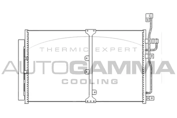 Condenseur, climatisation AUTOGAMMA 104450