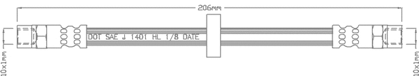 Flexible de frein JURATEK JBH1051