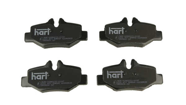 Kit de plaquettes de frein, frein à disque HART 222 421