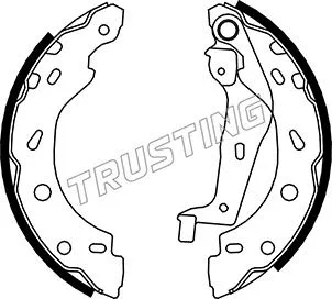 Jeu de mâchoires de frein TRUSTING 052.124