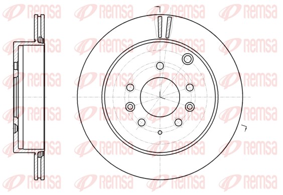 Disque de frein REMSA 61237.10