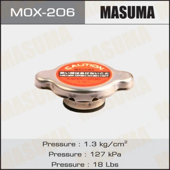 Bouchon, réservoir de liquide de refroidissement MASUMA MOX-206