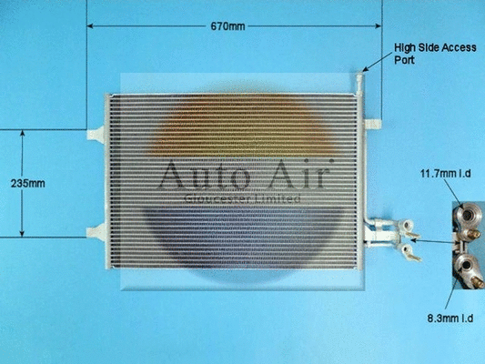 Condenseur, climatisation AUTO AIR GLOUCESTER 16-1319