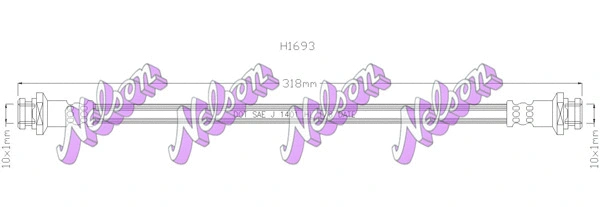 Flexible de frein KAWE H1693