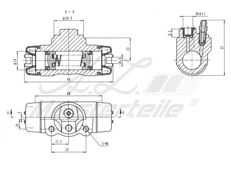 Cylindre de roue A.Z. Meisterteile AZMT-44-111-1149