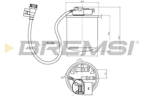 Filtre à carburant BREMSI FE0824