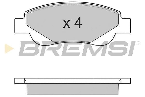 Kit de plaquettes de frein, frein à disque BREMSI BP3225