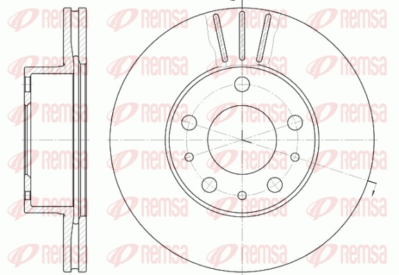 Disque de frein REMSA 6476.10
