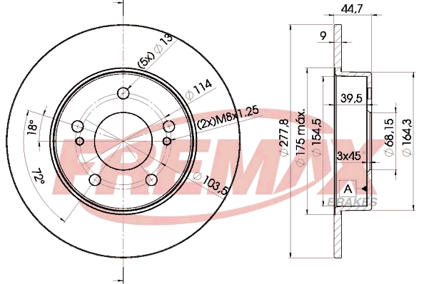 Disque de frein FREMAX BD-5059