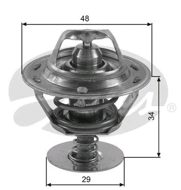 Thermostat, liquide de refroidissement GATES-SEA TH39082G1