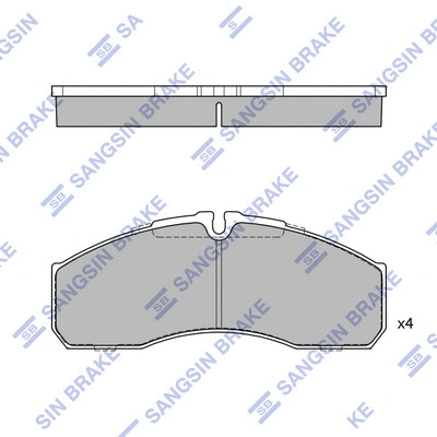 Kit de plaquettes de frein, frein à disque Hi-Q SP4416