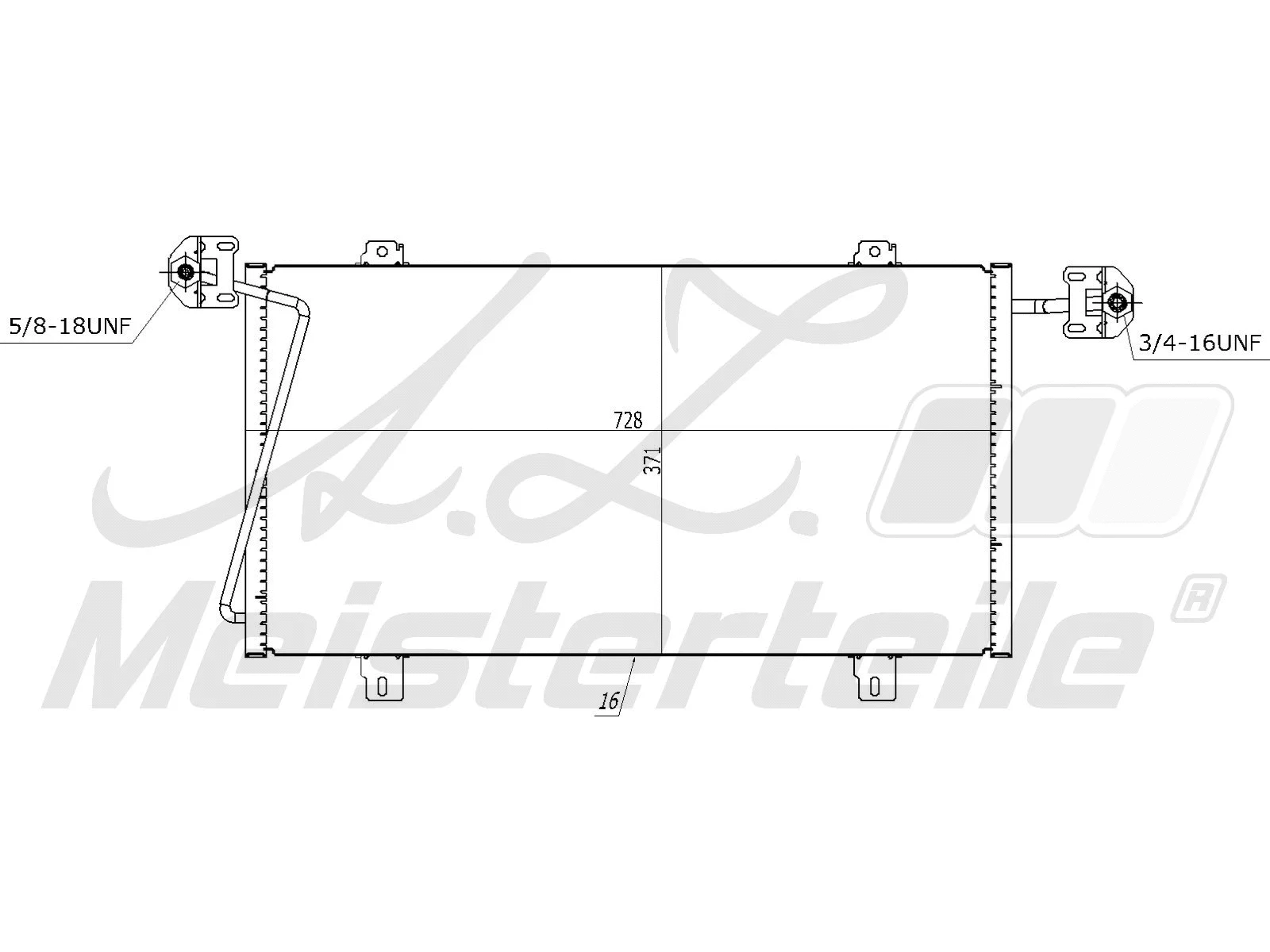 Condenseur, climatisation A.Z. Meisterteile AZMT-45-030-1337