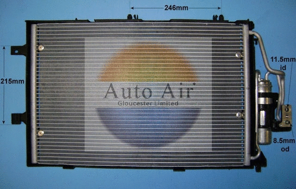 Condenseur, climatisation AUTO AIR GLOUCESTER 16-6212