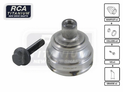 Jeu de joints, arbre de transmission RCA FRANCE AV18
