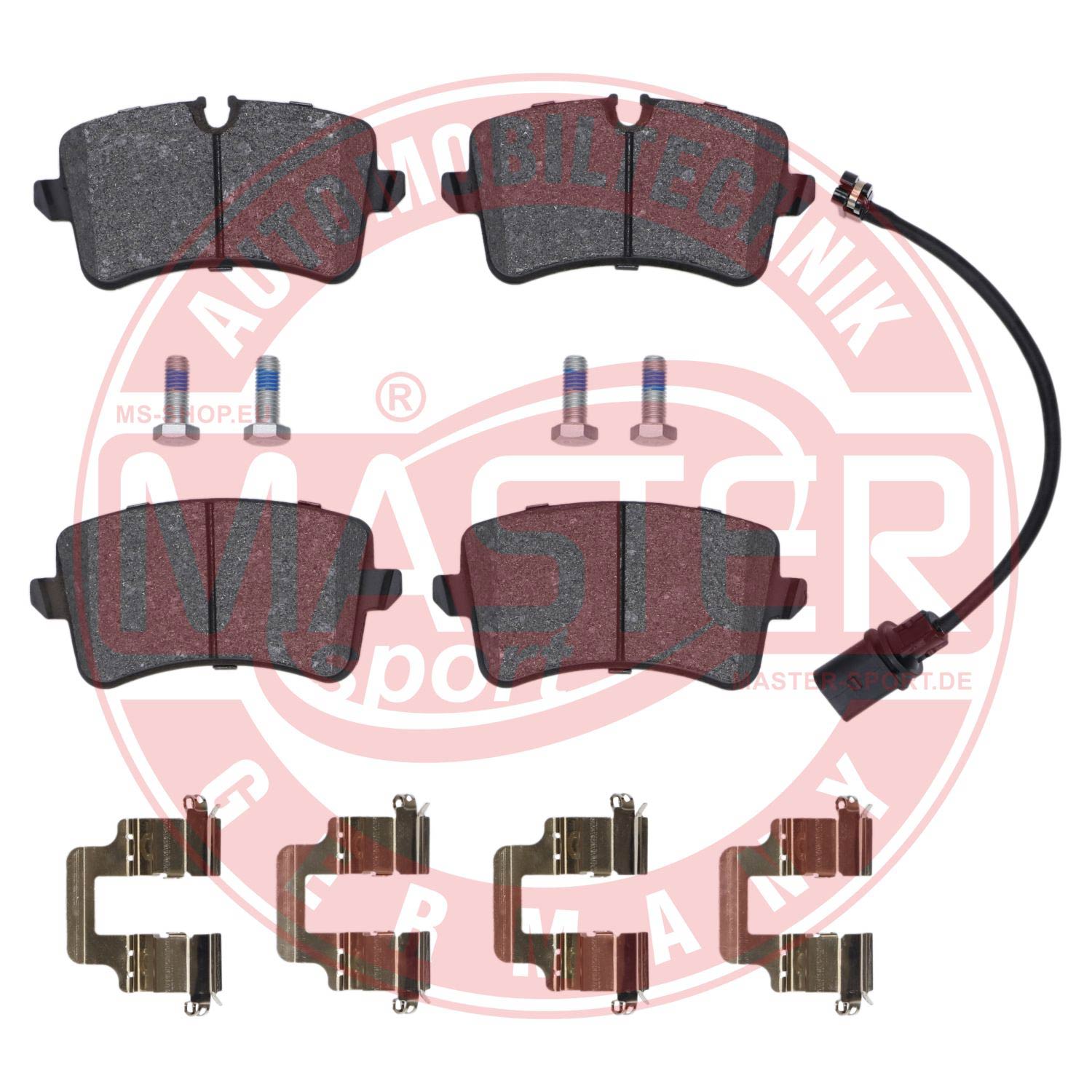 Kit de plaquettes de frein, frein à disque MASTER-SPORT GERMANY 13046027692N-SET-MS