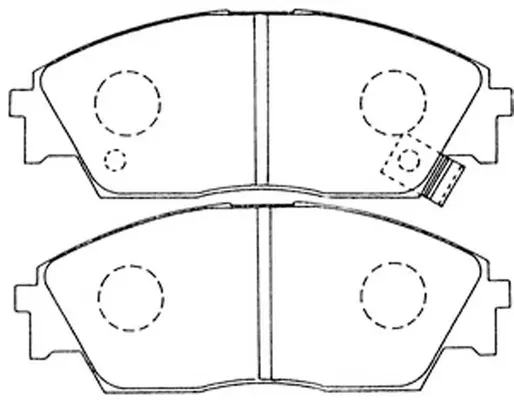 Kit de plaquettes de frein, frein à disque SB BP28191