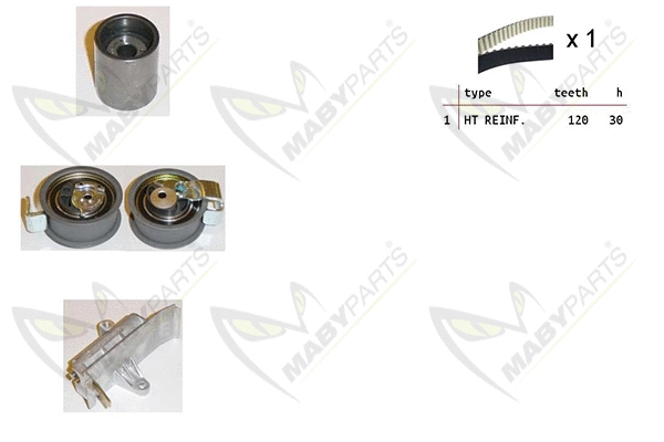 Kit de courroie crantée MABYPARTS OBK010380
