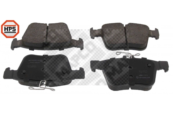 Kit de plaquettes de frein, frein à disque MAPCO 6675HPS