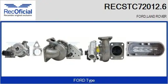 Turbocompresseur, suralimentation RECOFICIAL RECSTC72012.6
