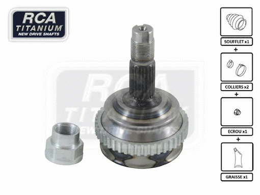 Jeu de joints, arbre de transmission RCA FRANCE FI04A