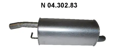Silencieux arrière EBERSPÄCHER 04.302.83