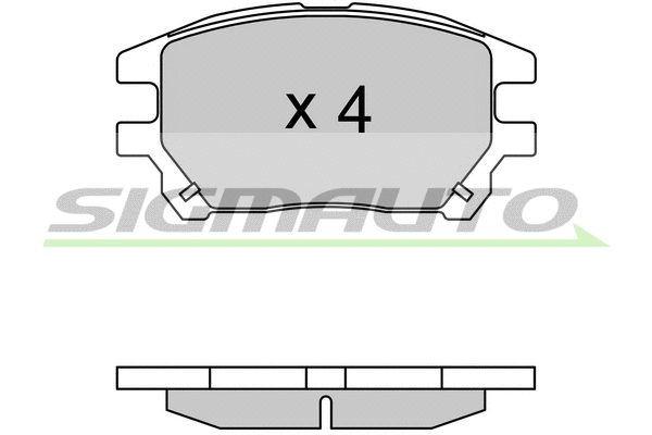 Kit de plaquettes de frein, frein à disque SIGMAUTO SPB622