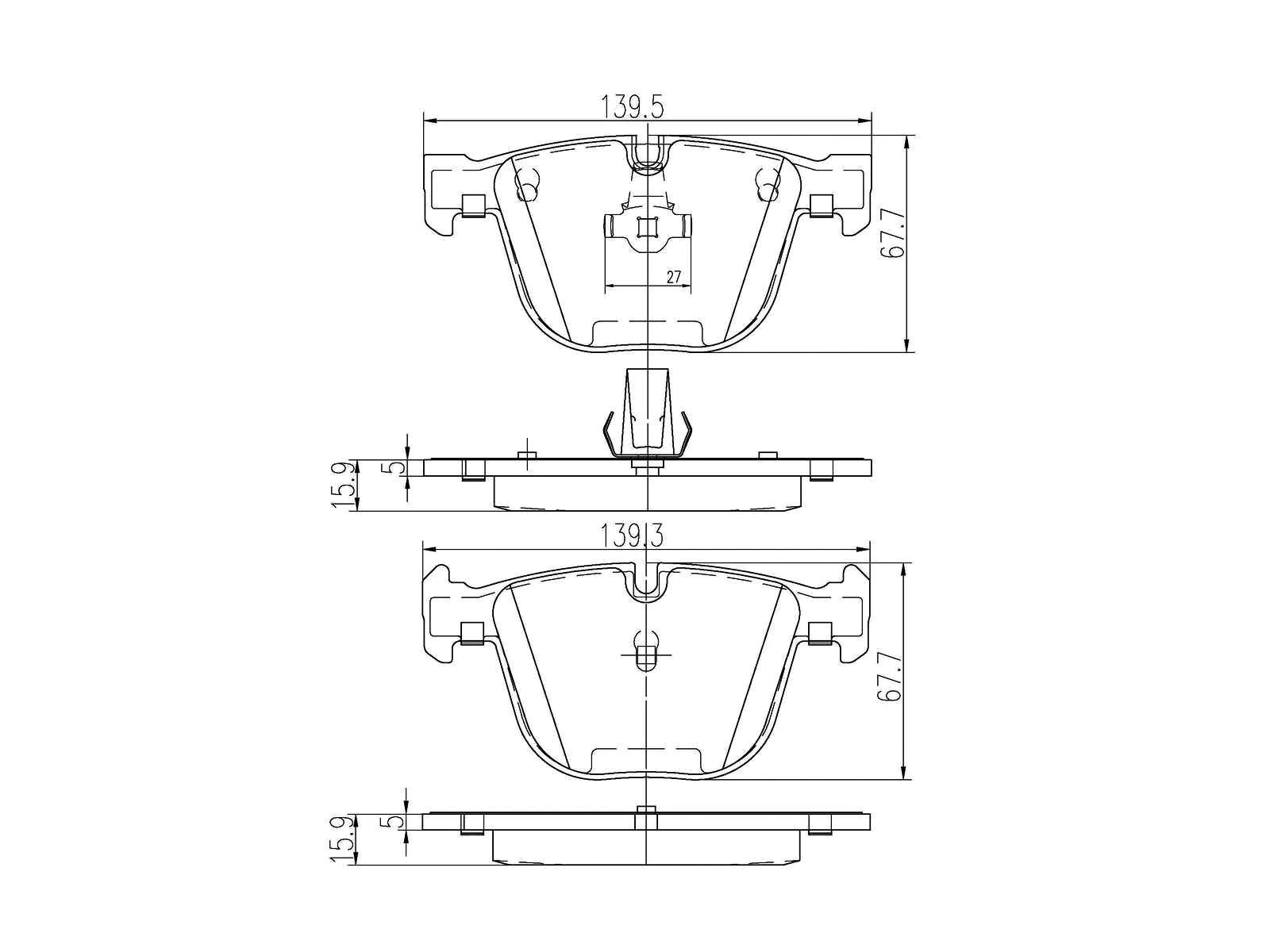 Kit de plaquettes de frein, frein à disque A.Z. Meisterteile AZMT-44-022-1191