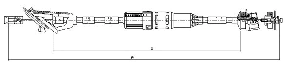 Tirette à câble, commande d'embrayage SONOVA CF01052