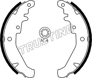 Jeu de mâchoires de frein TRUSTING 034.102