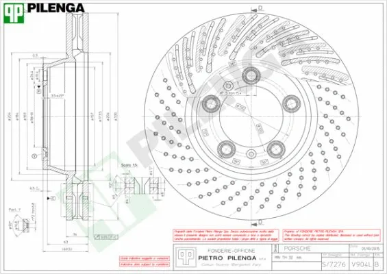Disque de frein PILENGA V904L
