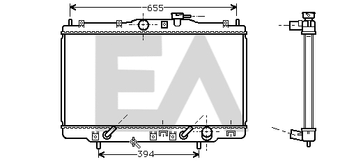 Radiateur, refroidissement du moteur EACLIMA 31R26035